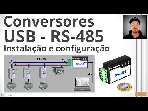 Conversores USB - RS-485 - Instalação e configuração | Redes Industriais #modbus #rs485 #modbusrtu