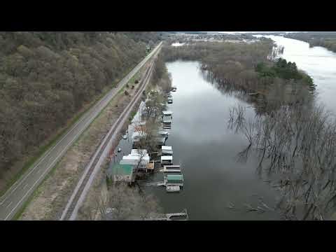 Mississippi River Flooding 2023. Taylor's Cabin Area. Harpers Ferry, Iowa.