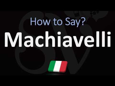 How to Pronounce Machiavelli? (CORRECTLY) Italian Pronunciation