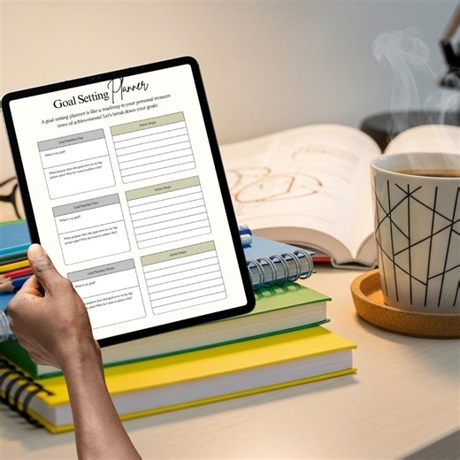 Goal Setting Workbook Printable PDF PNG | Personal Development Planner | Goal Planning & Success Tracker - Instant Download - Etsy