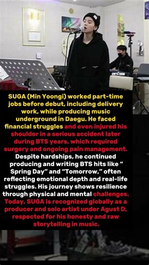 SUGA’s Painful Journey Before BTS Fame 😢