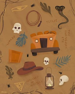 Don your thinking caps, or, in this case, fedoras. Can you unearth what attraction you see before you? Just don’t look into the eyes of the idol. #DisneyMagicMoments | Disney Parks