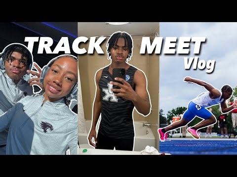SPRING BREAK TRACK MEET VLOG | GRWM, First Outdoor Meet, Races & More