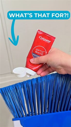 Grab toothpaste and a broom for your bathroom... 🪥🫧😱 #cleaning #hack | DIY with Hometalk