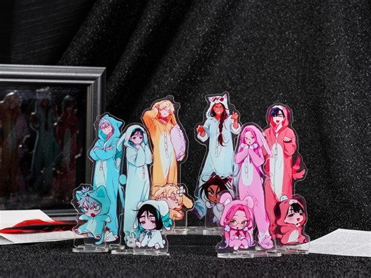 Alien Stage Pajama Party Acrylic Standee Set | 15cm Big & 7cm Mini Standee | Ivan Till Mizi Sua Luka Hyuna | Anime Fan Gift - Etsy UK