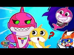 Cá mập con, đây có phải là mẹ của bạn không? | Hoạt hình cá mập con vui nhộn | Color Squad giải cứu