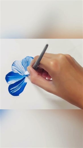 Blue-Eyned Mary (Collins’s vernacular)flower.#Flowerspainting