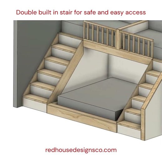 Triple Bunk Bed with KING Bottom?! 😳 | Built-In Design #196