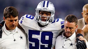 Cowboys' Anthony Hitchens to undergo tests on knee; team fears torn ACL