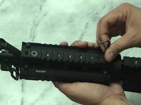 NcSTAR - MAR4S quadrail handguard for an AR-15 carbine 16" - Installation Video