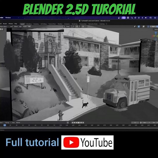 Adding 2D animation to Blender