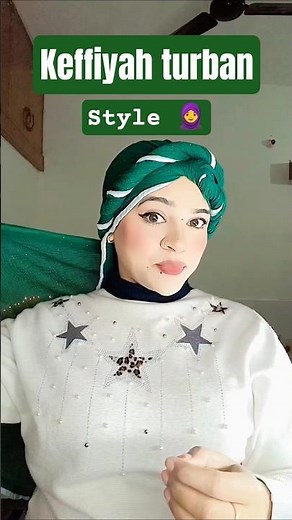 🧕 Keffiyeh Turban Style Tutorial | Easy & Trendy Look #shorts