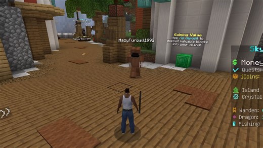 Minecraft player creates CJ skin from GTA: San Andreas