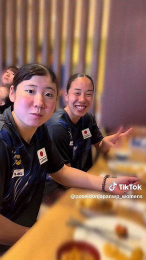 水球女子日本代表の合宿ランチ映像