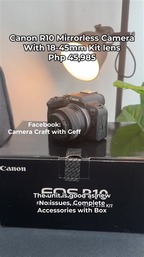 Message us in our FB Page: Camera Craft with Geff #canon #canonr10 #canonphotography #canoncamera #photography