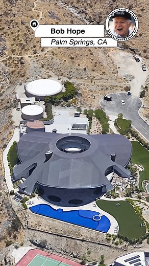 Global Real Estate on Instagram: "Welcome to Bob Hope unique mansion located in California. This property was built in 1973 and designed by the architect John Lautner. 🏡 . . 🎥 Video Credit : @GlobalRealEstate.Tv . . 🏷️ #RealEstate #BobHope #Architect #Mansion #Wealth #Celebrity #California #CA #Hope #Bob #Viral #Unique #House #Reels #USA"