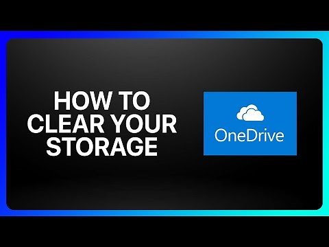 How To Clear Your OneDrive Storage Tutorial