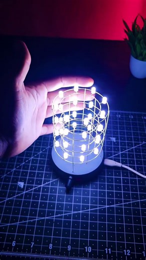 LED CYLINDER LAMP #diy #led #ledlights #electronics #satisfaction #light #ideas #mechanic #lamp