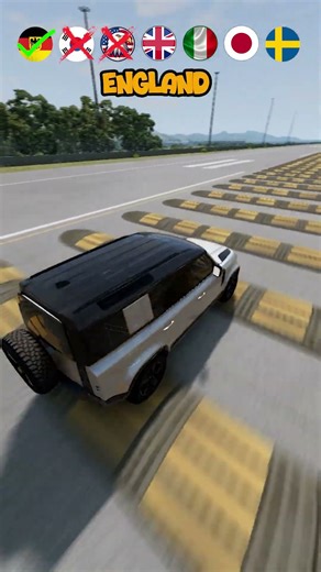 Which Country's can complete 100 speedbump #germancars #americancars #bmw #byd #automobile