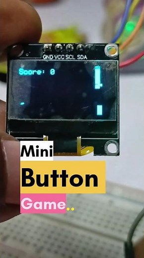 Arduino OLED Game | Simple Flappy-Style Game Using Arduino Uno 🎮 #subscribe #shorts #like
