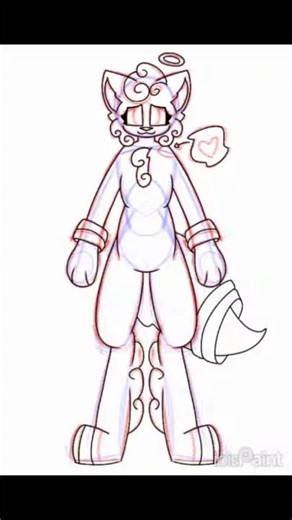 SpeedPaint//OC reference sheet//Angel the Cosmokit
