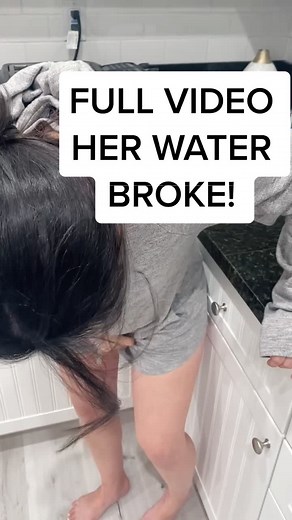 HER WATER BROKE FULL VIDEO! @cristalallure #waterbroke #pregnant #pregnancy #mom