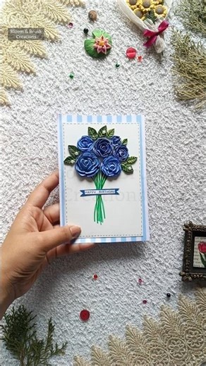 DIY Easy Birthday Card 💙। #cardmaking #birthdaycard #viralvideo #trending #creative