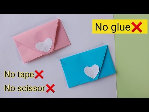 DIY paper pouch|Origami paper bag|No glue paper craft|No glue bag|Origami envelope
