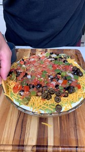 44K views · 783 reactions | Derek makes a delicious Mexican layer dip that is simple and tastes amazing | Derek's Creations | Facebook