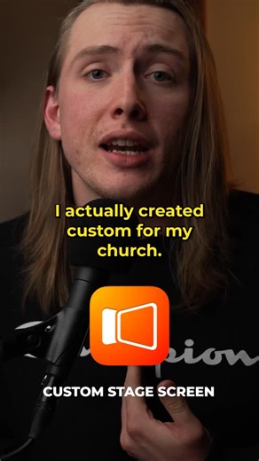 Church Media Training on Instagram: "Our custom ProPresenter Stage Screen keeps every band member in sync ✅ It displays lyrics, chords, song sections, upcoming slides, and what’s next in the playlist. It’s the exact template we use every week while leading worship. 🎤🎸 Want to try it out? Comment “stage” and I’ll DM it to you! #churchmedia #churchtech #pro7 #propresenter7 #churchproduction"