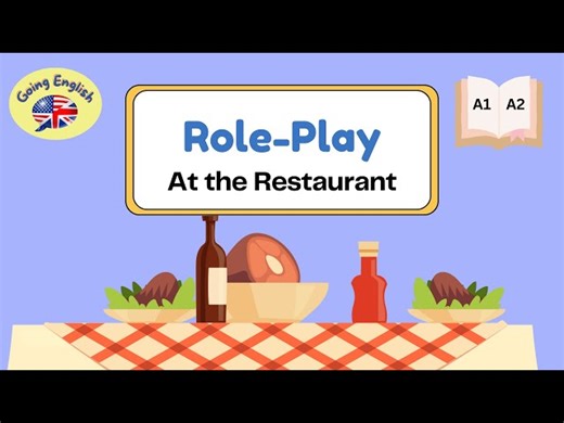 Conversation Practice - At The Restaurant - Beginner Role Play