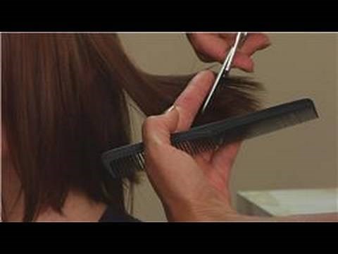 Hair Styling Tips & Techniques : How to Cut Hair With Thinning Scissors
