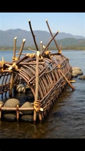 How Ancient PeopleCaught Fish Without ModernTools.#goviral #history #stickbait #fishingtools #facts