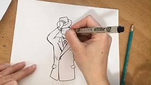 Watch the process of our new Fuller Brush Man coming to life! Drawing by the talented Art by Dena | The Fuller Brush Company