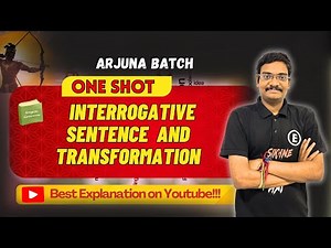 Interrogative Sentences & Transformation in English Grammar 🔥 | Easy Explanation with Examples |