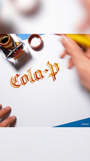 How to make a cola calligraphy pen 🤯 #howto | Made by Edgar