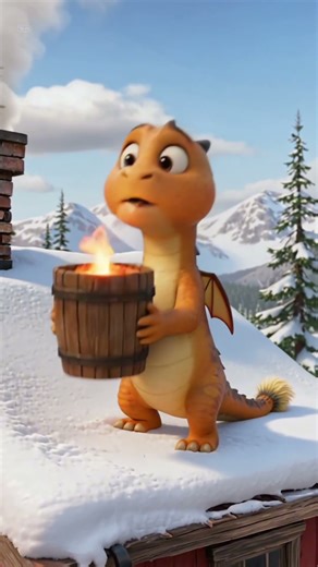 Funny puking dragon haha #storytime #dragon #ai #creepy #lava #funny