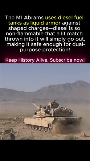 Throw A Lit Match In Diesel? It GOES OUT. M1 Abrams Uses FUEL As ARMOR. Genius.