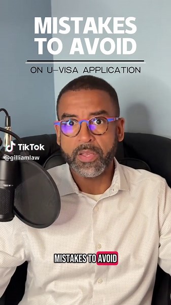 🎯 Avoid These U-Visa Application mistakes. These errors can lead to denial—or even removal. Don’t risk it. 📌 Talk to an experienced immigration attorney at Gilliam Law today. #Uvisa #ImmigrationHelp #ImmigrationMistakes #ImmigrationLawyer #deportation