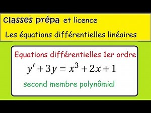 First-order differential equations y'+3y=x^3+2x+1 Solution prep