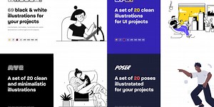 Free, hand-drawn, vector illustrations for your projects | Free Illustrations Club | Product Hunt