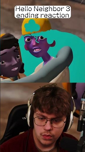 Hello Neighbor 3 ending reaction (Prototype 3) #julihtion #helloneighbor #shorts