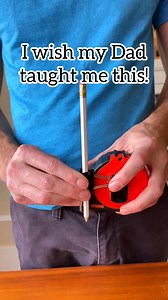 🧰 Attach a pencil with a binder clip for easy measurement marking! #HomeImprovement #tools #HomeTips #project #diy | Jeff & Lauren