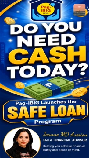💰 Pag-IBIG’s 𝗦𝗔𝗙𝗘 𝗟𝗢𝗔𝗡 𝗣𝗿𝗼𝗴𝗿𝗮𝗺 is here to help you handle emergencies with ease! #SafeLoa #pagibig