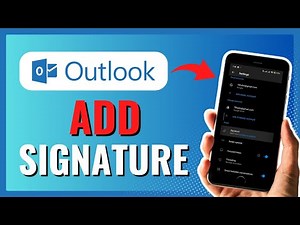 How to Add a Signature in the Outlook Mobile (Apple/Android) 2024!