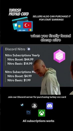 Get turkey Discord nitro cheapest | nitro sellers this is perfect time