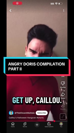 Angry Doris Compilation Part 2 #caillou #doris
