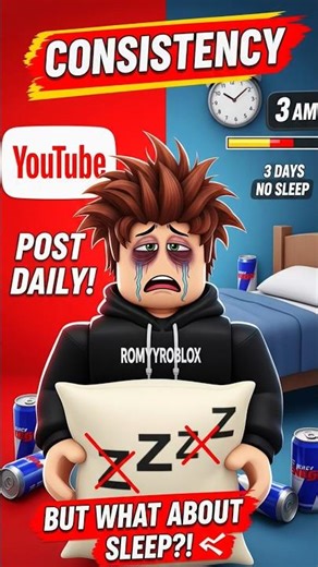 YouTube "Post Daily!" Me "What About SLEEP?!" 😭💤 #shorts
