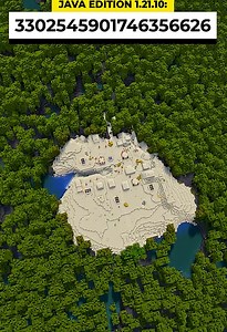 Minecraft seed: Desert village surrounded by mangrove swamp | Unique exploration