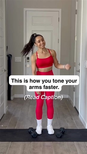 This is how to tone your arms faster #fitnessforwomen #strengthtraining #toningworkout